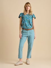 Brakeburn Blue Cropped Blake Trousers - Image 1 of 5