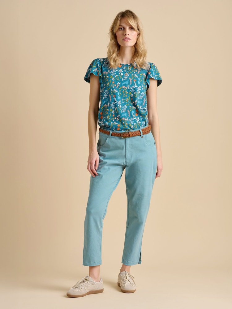 Brakeburn Blue Cropped Blake Trousers - Image 1 of 5
