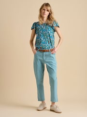 Brakeburn Blue Cropped Blake Trousers - Image 3 of 5