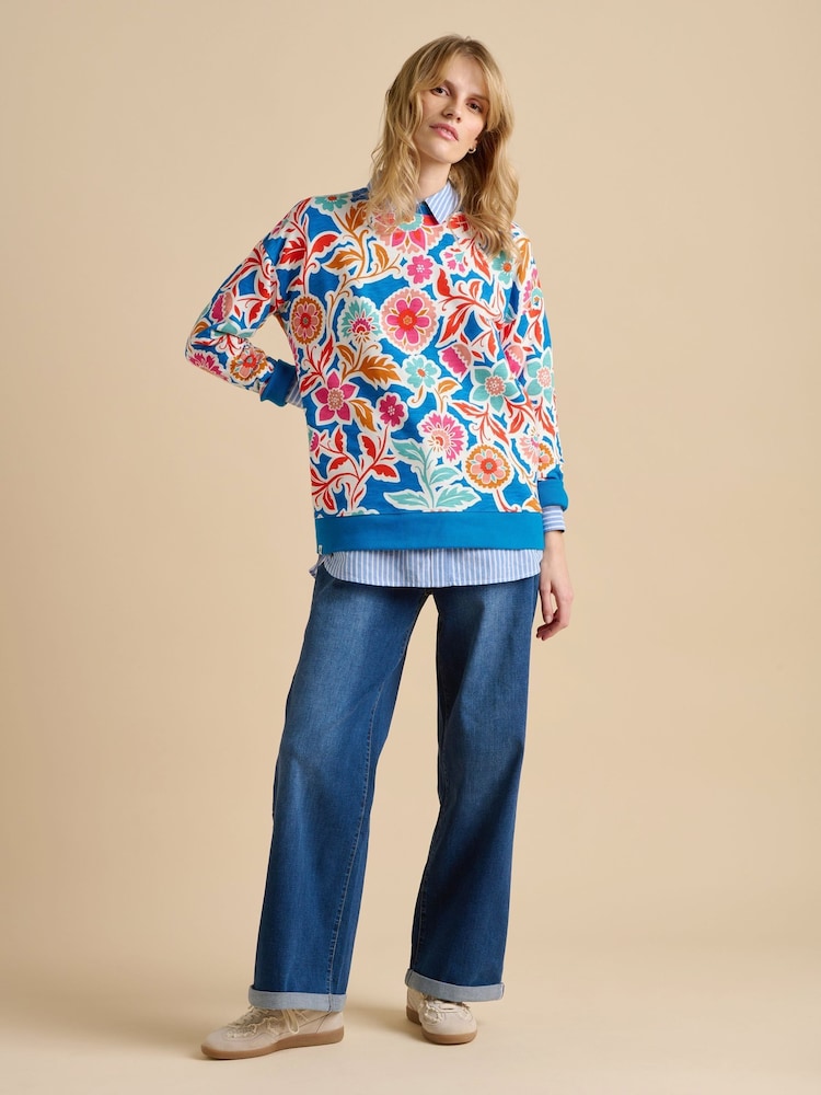 Brakeburn 100% Cotton Full Bloom Crew Neck Sweatshirt - صورة 1 من 4