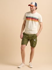 Brakeburn Natural Stripe T-Shirt - Image 4 of 5
