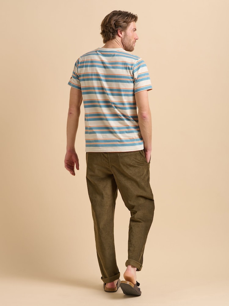 Brakeburn Green Aqua Corduroy Trousers - Image 2 of 5