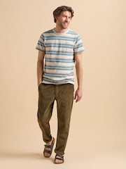 Brakeburn Green Aqua Corduroy Trousers - Image 4 of 5