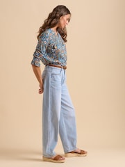 Brakeburn Blue Secret Garden Blouse - Image 5 of 6