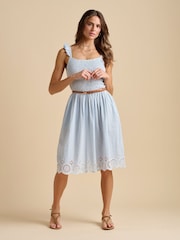 Brakeburn 100% Cotton Fossil Knee Length Dress - Image 2 of 6