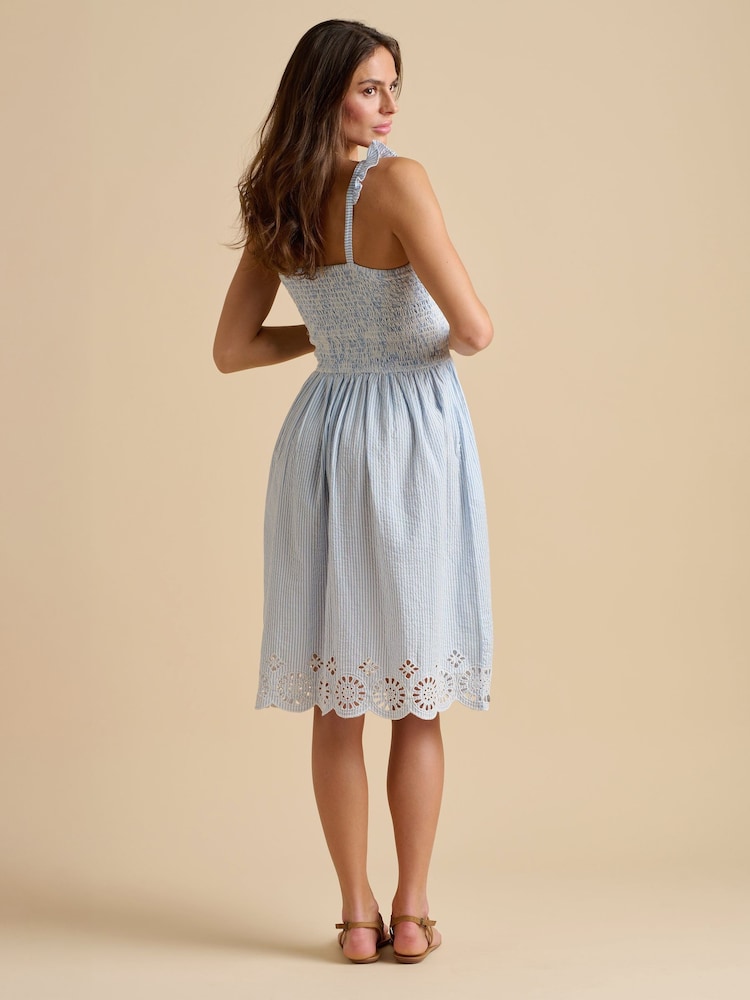 Brakeburn 100% Cotton Fossil Knee Length Dress - Image 3 of 6
