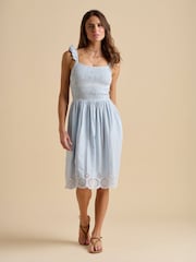 Brakeburn 100% Cotton Fossil Knee Length Dress - Image 5 of 6