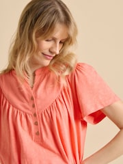 Brakeburn Red Nina Jersey 100% Cotton Blouse - Image 5 of 5
