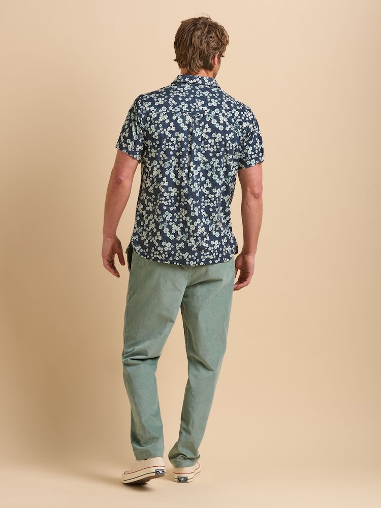 Brakeburn Blue Floating Daisy Shirt - Image 2 of 5