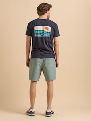 Brakeburn Blue 100% Cotton T-Shirt - Image 2 of 5