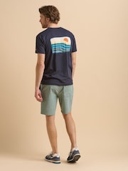 Brakeburn Blue 100% Cotton T-Shirt - Image 4 of 5