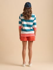 Brakeburn Blue Coastal 100% Cotton T-Shirt - Image 2 of 6