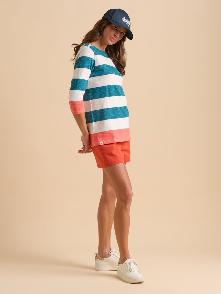 Brakeburn Blue Coastal 100% Cotton T-Shirt - Image 5 of 6