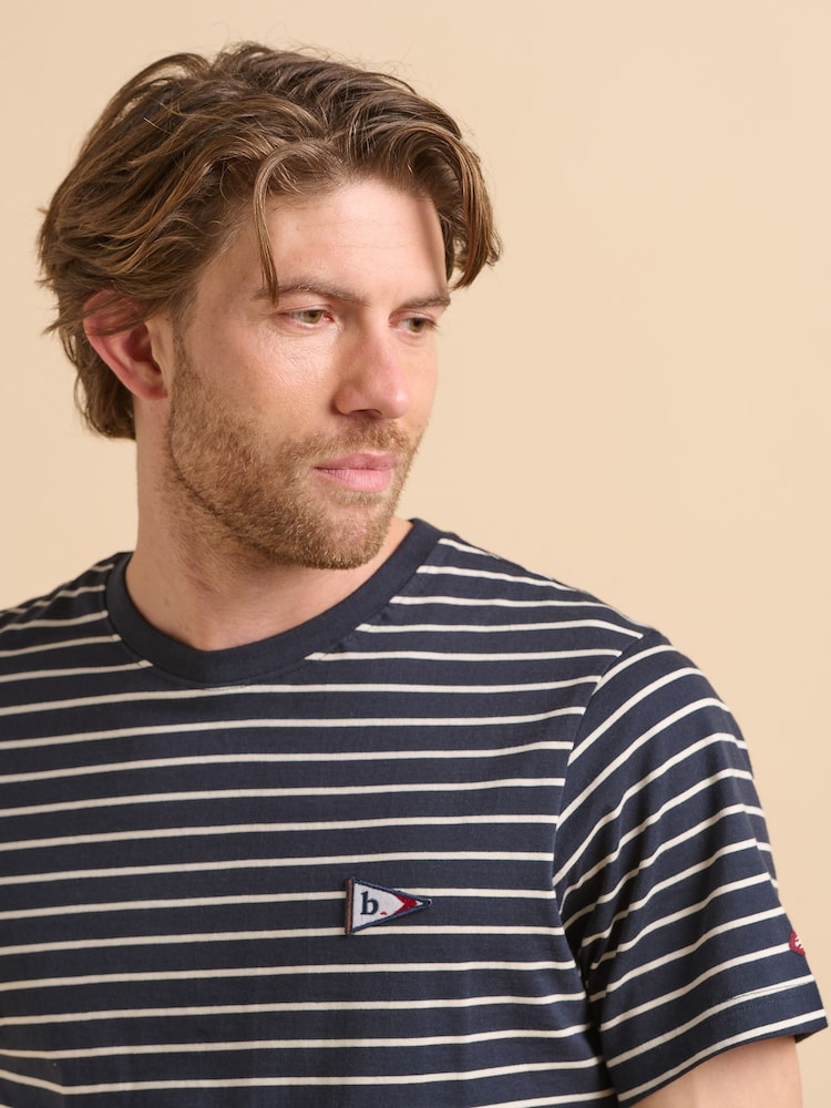 Brakeburn Blue Stripe Flag T-Shirt - Image 6 of 6