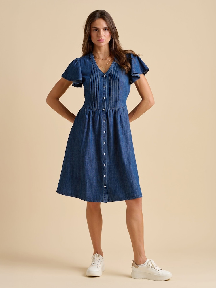 Brakeburn Blue Sandsfoot Knee Length Dress - Image 1 of 6