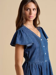 Brakeburn Blue Sandsfoot Knee Length Dress - Image 4 of 6