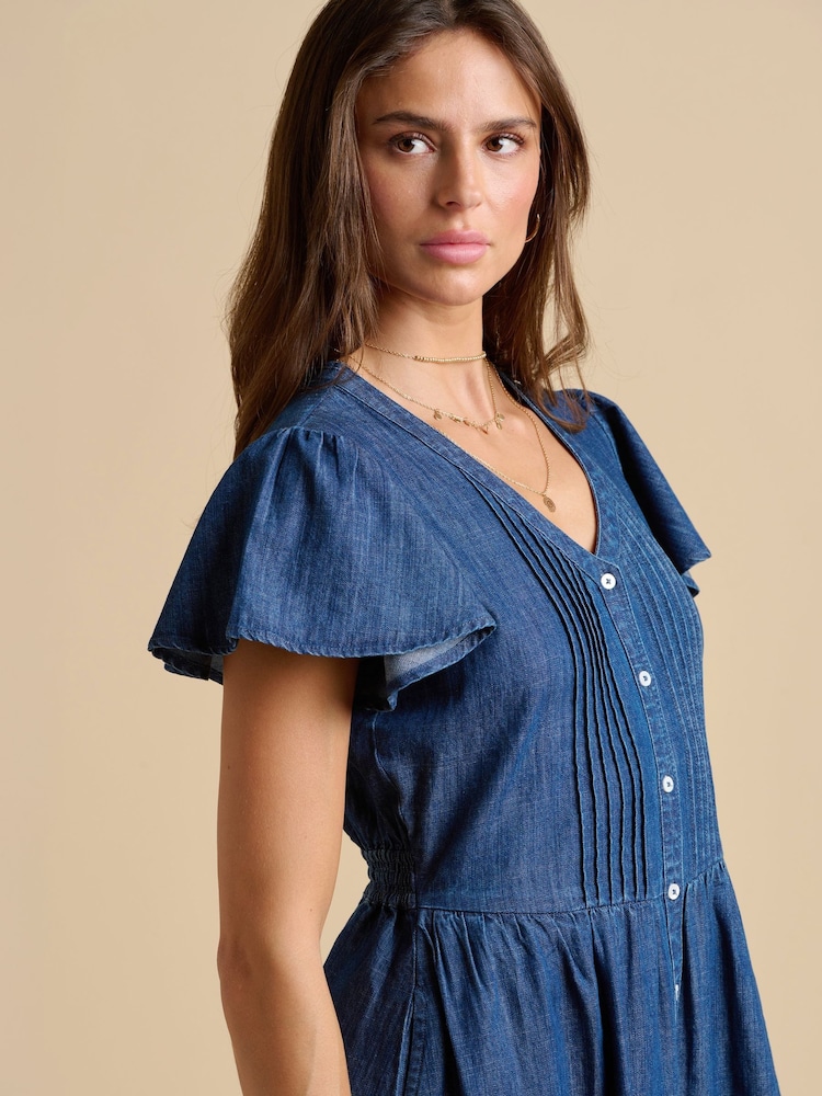 Brakeburn Blue Sandsfoot Knee Length Dress - Image 4 of 6