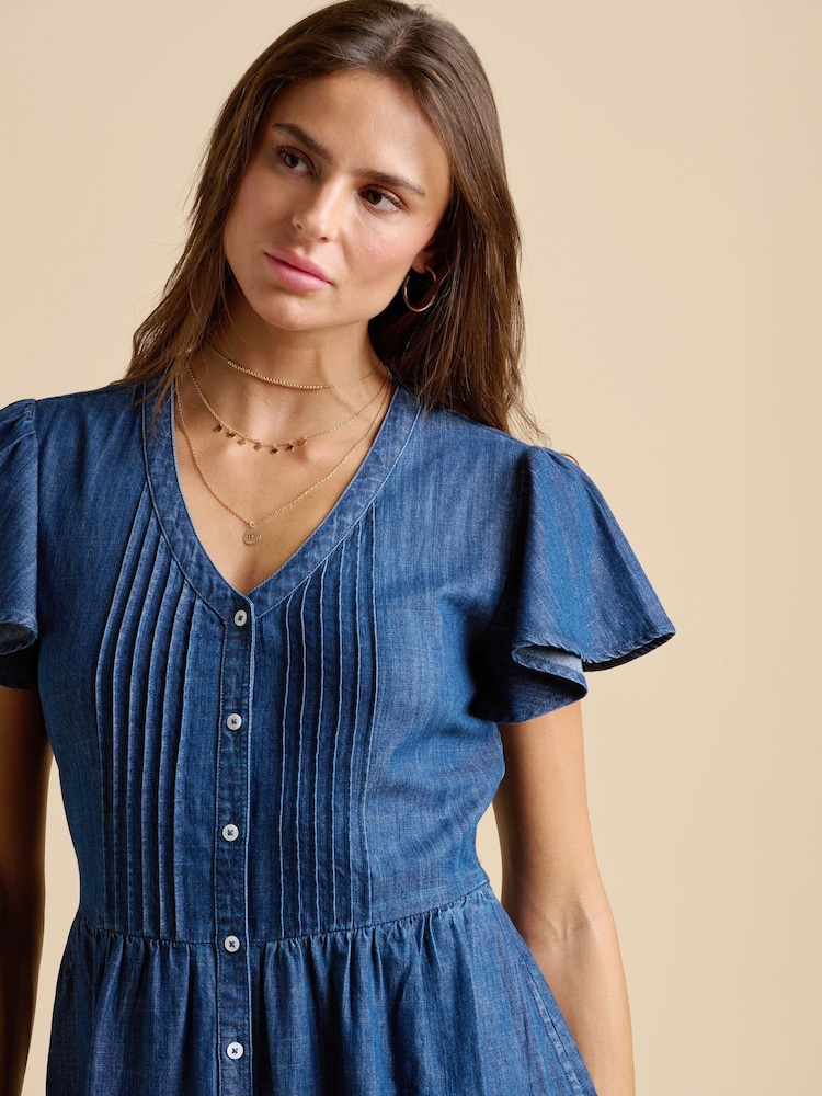Brakeburn Blue Sandsfoot Knee Length Dress - Image 5 of 6