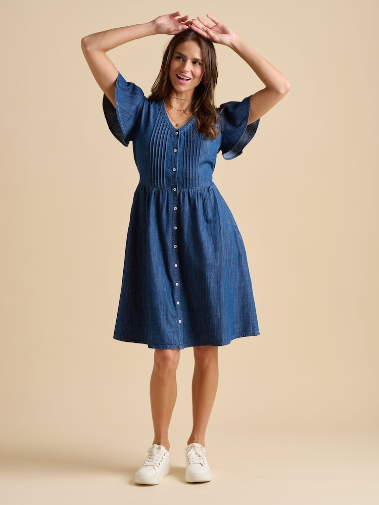 Brakeburn Blue Sandsfoot Knee Length Dress - Image 6 of 6