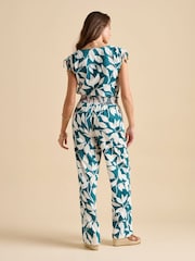 Brakeburn Blue Woodland Leaves T-Shirt - Image 2 of 6