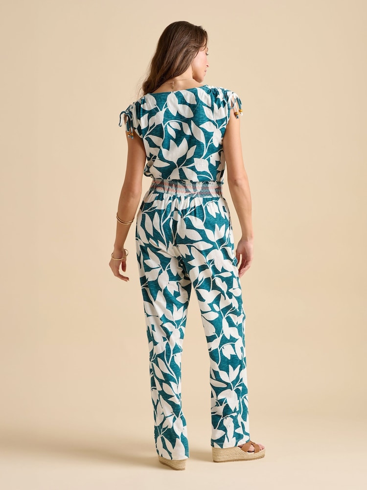 Brakeburn Blue Woodland Leaves T-Shirt - Image 2 of 6