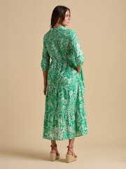 Brakeburn 100% Cotton Wildflower Maxi Dress - Image 2 of 5