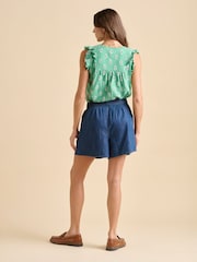 Brakeburn Green Wood Block Floral Vest - Image 2 of 6