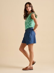 Brakeburn Green Wood Block Floral Vest - Image 3 of 6