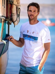 Brakeburn White Painted Peleton T-Shirt - Image 1 of 5