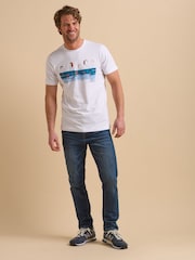 Brakeburn White Painted Peleton T-Shirt - Image 2 of 5