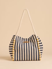 Bolsa de praia Brakeburn Deck Stripe 100% algodão - Imagem 1 de 4
