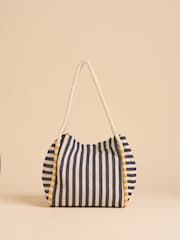 Bolsa de praia Brakeburn Deck Stripe 100% algodão - Imagem 2 de 4
