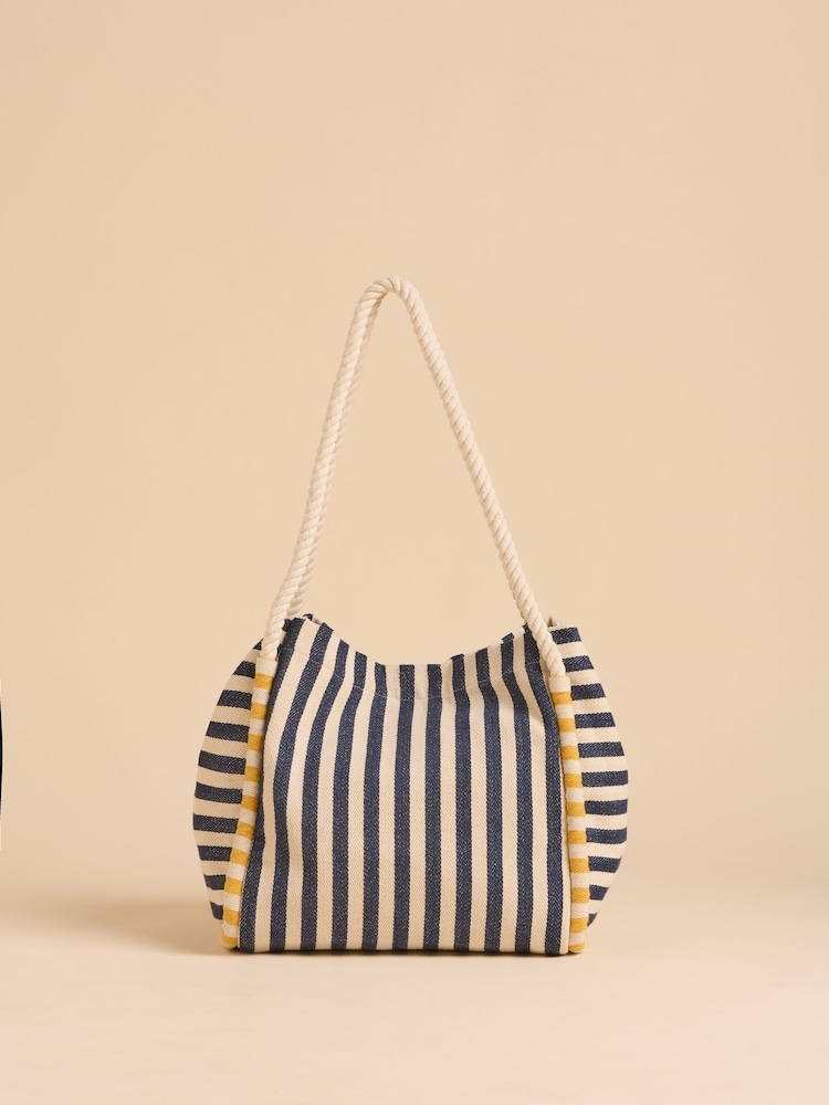 Bolsa de praia Brakeburn Deck Stripe 100% algodão - Imagem 2 de 4