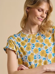 Brakeburn Yellow Parasol 100% Cotton T-Shirt - Image 1 of 5