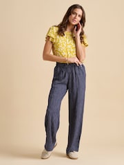 Brakeburn Yellow Summer Ditsy Blouse - Image 5 of 6