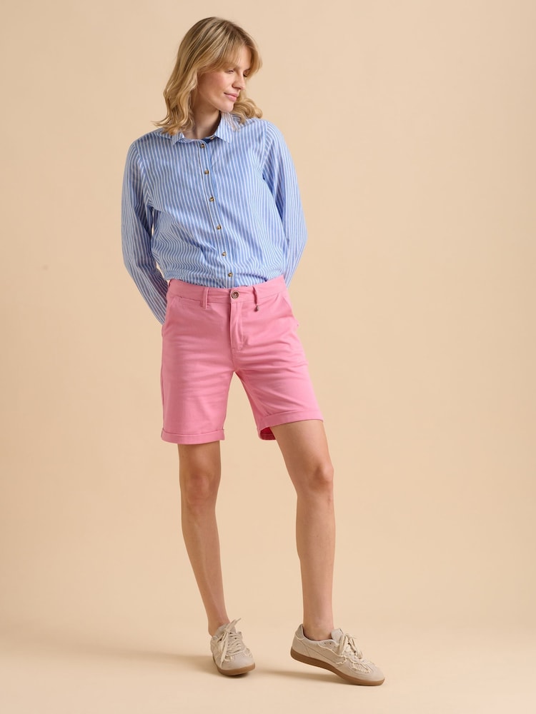 Brakeburn Pink Chino Shorts - Image 1 of 6