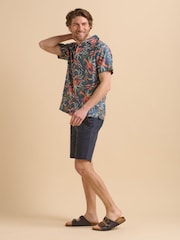 Brakeburn Blue 100% Cotton Lobster Resort Shirt - Image 6 of 6