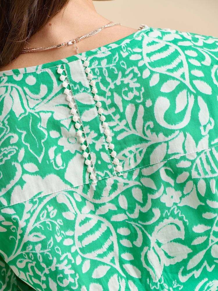 Brakeburn Green Wildflower Blouse - Image 5 of 5