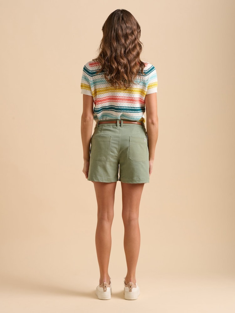 Brakeburn Green Safari Shorts - Image 2 of 6