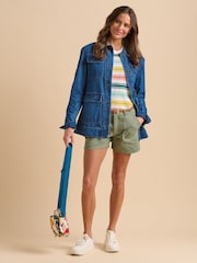 Brakeburn Green Safari Shorts - Image 4 of 6