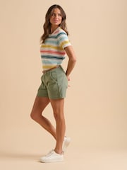 Brakeburn Green Safari Shorts - Image 5 of 6