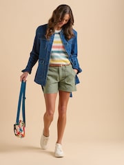 Brakeburn Green Safari Shorts - Image 6 of 6