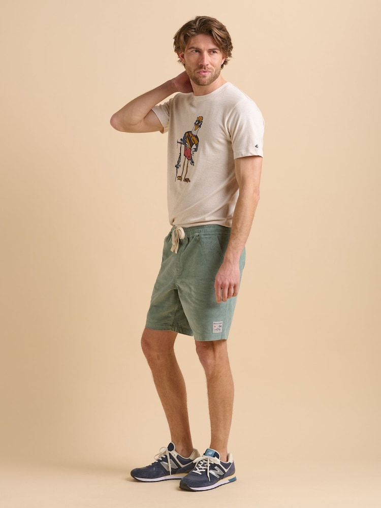 Brakeburn Green Green Cord Shorts - Image 5 of 5