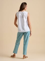 Brakeburn Cream Resort Sleeveless Blouse - Image 4 of 5