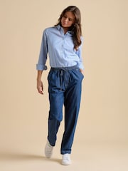 Brakeburn Blue Denim Beach Trousers - Image 1 of 5