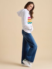 Brakeburn Cream Retro Wave Elise Hoodie - Image 3 of 5