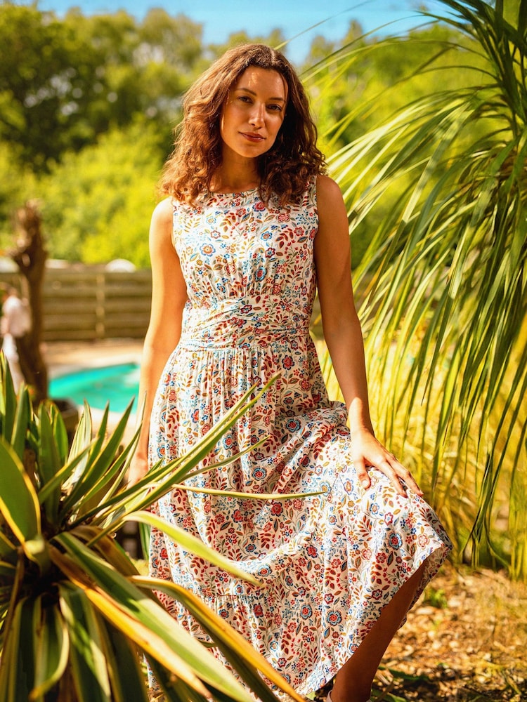 Brakeburn Cream Secret Garden Midi Dress - Image 1 of 6