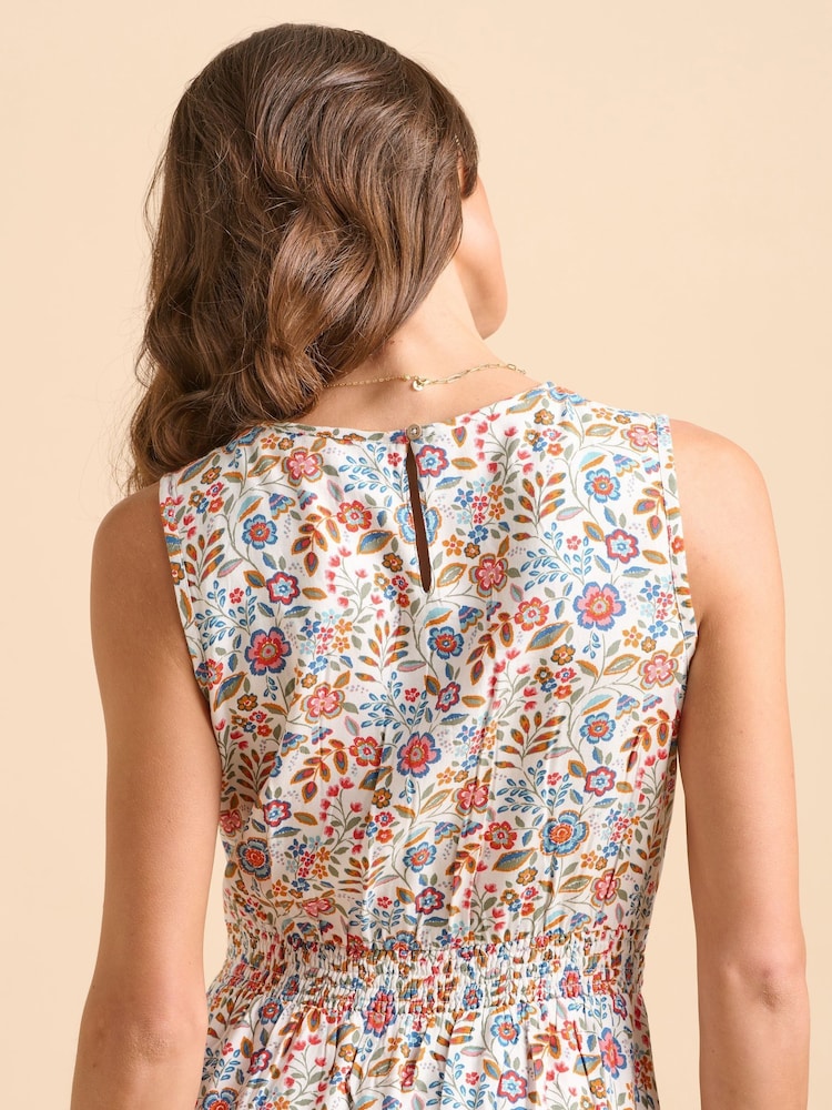 Brakeburn Cream Secret Garden Midi Dress - Image 5 of 6
