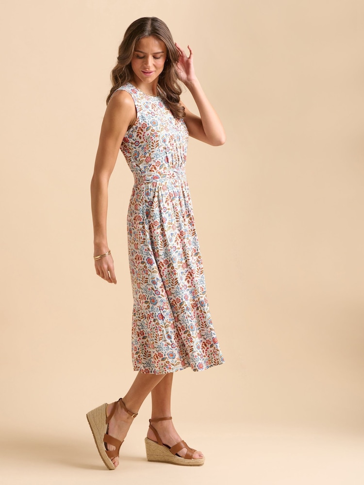 Brakeburn Cream Secret Garden Midi Dress - Image 6 of 6