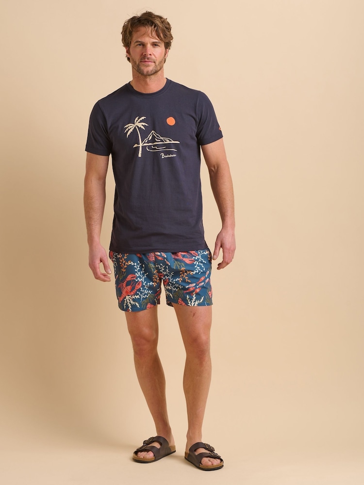 Brakeburn 100% Cotton Island T-Shirt - Image 1 of 5